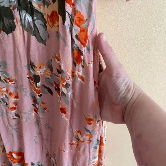 April Cornell Briar ROne Sizee Occasion Dress Woman Large Floral Pink Pocket Coq - Picture 8 of 16